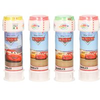 10x Disney Cars bellenblaas flesjes met bal spelletje in dop 60 ml voor kinderen