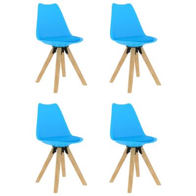 Vidaxl Eetkamerstoelen 4 St Blauw