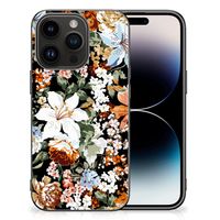 Bloemen Hoesje voor iPhone 15 Pro Dark Flowers