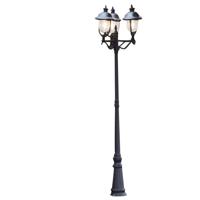 KonstSmide Staande buitenlamp Parma 218cm rvs met zwart 7243-000 - thumbnail