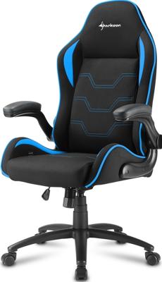 Sharkoon Elbrus 1 Universele gamestoel Gecapitonneerde zitting Zwart, Blauw Sharkoon Elbrus 1 Universele gamestoel Gecapitonneerde zitting Zwart, Blauw