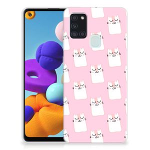 Samsung Galaxy A21s TPU Hoesje Sleeping Cats