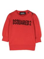 DSQUARED2 KIDS pull à logo en intarsia - Rouge - thumbnail