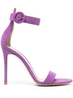 Gianvito Rossi sandales Portofino 110 mm en daim - Violet - thumbnail