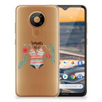 Nokia 5.3 Telefoonhoesje met Naam Boho Summer