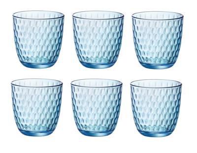 Bormioli Glazen Slot Blauw 290 ml - 6 Stuks