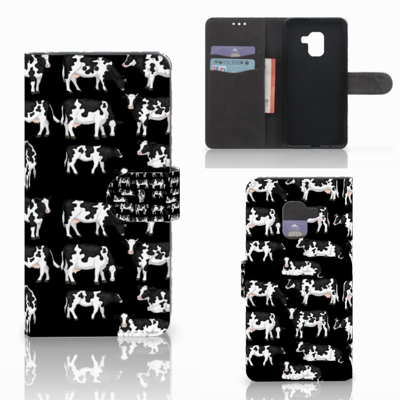 Samsung Galaxy A8 2018 Telefoonhoesje met Pasjes Koetjes Samsung Galaxy A8 2018 Telefoonhoesje met Pasjes Koetjes