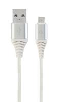 Cablexpert CC-USB2B-AMMBM-2M-BW2 USB-kabel, USB 2.0, USB A, Micro-USB B, wit