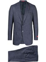 Isaia costume à veste à simple boutonnage - Bleu - thumbnail