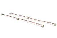 DIGITUS potentiaalvereffeningsrail - 2 stuks - voor 19-inch netwerk- en serverracks - voor montage op de profielrails - 820 mm - incl. vier aardingskabels