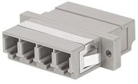 intellinet 760638 SC Singlemode duplex adapter LC, LC Multimode 4-Core beige