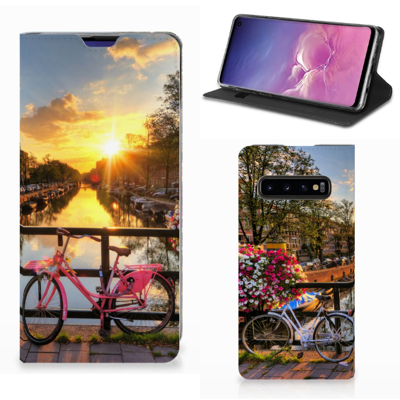 Samsung Galaxy S10 Book Cover Amsterdamse Grachten Samsung Galaxy S10 Book Cover Amsterdamse Grachten