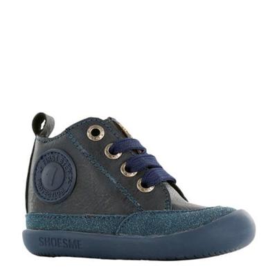Shoesme BF8W001-A leren babyschoenen donkerblauw