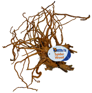 Superfish Spiderwood Medium - Natuurlijk Decor voor Zoet- en Zoutwateraquaria, Goudbruin Hout