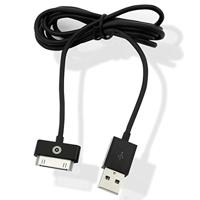 MUVIT Spring kabel rechts oplaadkabel & SYNC, 2.1 A, USB / 30 pin 3 m, zwart