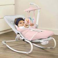 Kinderkraft Wieg/wipstoel 3-in-1 FELIO roze