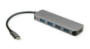 VALUE 14.99.5038 interface hub USB 3.2 Gen 1 (3.1 Gen 1) Type-C 5000 Mbit/s Grijs