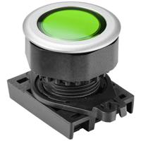 TRU COMPONENTS TC-10343976 S3PFU-P3G Druktoets Knop Groen (transparant) 1 stuk(s) - thumbnail