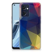 OPPO Reno 7 5G | Find X5 Lite TPU Hoesje Polygon Dark - thumbnail