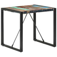 vidaXL Eettafel 80x80x75 cm massief gerecycled hout
