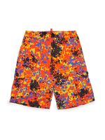 DSQUARED2 KIDS short cargo à imprimé abstrait - Orange