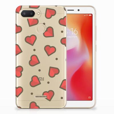 Xiaomi Redmi 6 TPU bumper Hearts