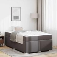 vidaXL Bedframe Anders Grijs 120 x 200 cm Kunstleer