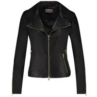 Ibana Dames Jassen in Leder (Zwart)