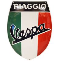 Piaggo Vespa Emaille Bord - 50 x 38 cm - thumbnail