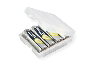 Ansmann Accubox 4 - Praktische bewaarbox voor 4 x AAA of AA oplaadbaar / alkaline batterijen. - 4000740 4000740