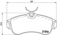 Remmenset, remschijf BREMBO, Remschijftype: Binnen geventileerd, Inbouwplaats: Achteras: , u.a. für Nissan - thumbnail