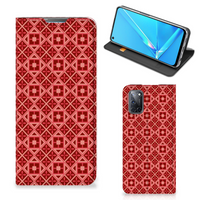 OPPO A52 | A72 Hoesje met Magneet Batik Rood