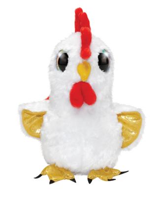 Lumo Stars knuffel Lumo Rooster Booster 15 cm wit