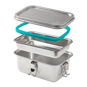 PlanetBox Explorer RVS Lunchbox Lekvrij en voor Magnetron