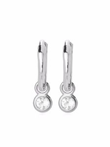 Monica Vinader petites boucles d'oreilles serties de topaze - Argent