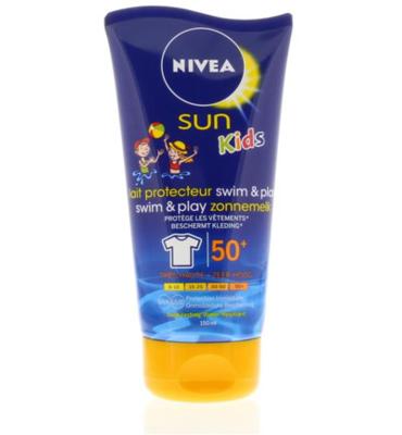 Nivea Nivea Sun Child Swim & Play Zonnemelk Spf50+ (150ml) Nivea Nivea Sun Child Swim & Play Zonnemelk Spf50+ (150ml)
