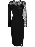 Dolce & Gabbana robe longue transparente - Noir