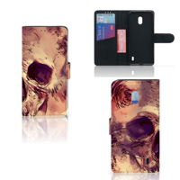 Telefoonhoesje met Naam Nokia 2.2 Skullhead