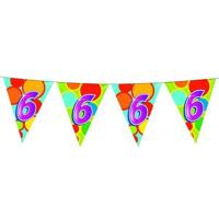 6 jaar vlaggenlijn gekleurd