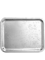 Christofle plateau rectangulaire Graffiti en plaqué argent 36x28 cm