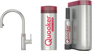 Quooker Flex met PRO3 boiler en CUBE reservoir 5-in-1 kokend water kraan RVS