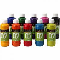 A Color transparante glasverf 10 stuks 250 ml multicolor
