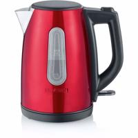 Severin WK 3417 waterkoker 1 l Zwart, Rood 2200 W
