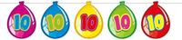 Folat - 10 Jaar Birthday Ballonnen Slinger - 10 meter