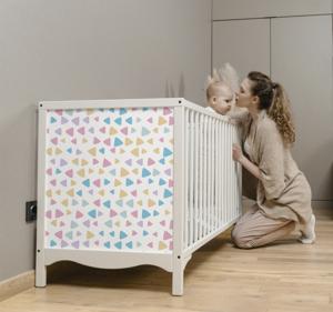 Meubel sticker pastel kleuren kinderpatroon