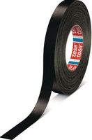 Tesa Weefseltape | zwart | lengte 50 m | breedte 19 mm wiel | 8 stuks - 04651-00504-00 04651-00504-00