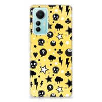 Silicone Back Case Xiaomi 12 Lite Punk Geel - thumbnail