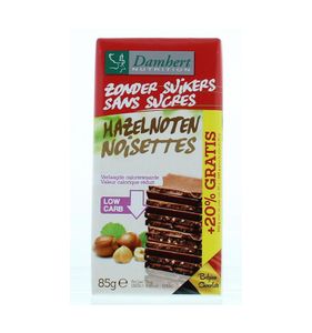 Chocoladetablet noten minder suikers