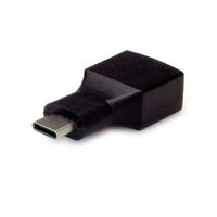 VALUE 12.99.9030 tussenstuk voor kabels USB Type C USB Type A Zwart - thumbnail