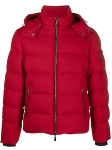 Moorer detachable-hood padded jacket - Rouge